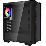Gabinete Gamer Deepcool Cc560 Mid Tower, ArGB, ATX, Lateral De Vidro Temperado, Com 4 Fans, Black - R-CC560-BKTAA4 -G-1