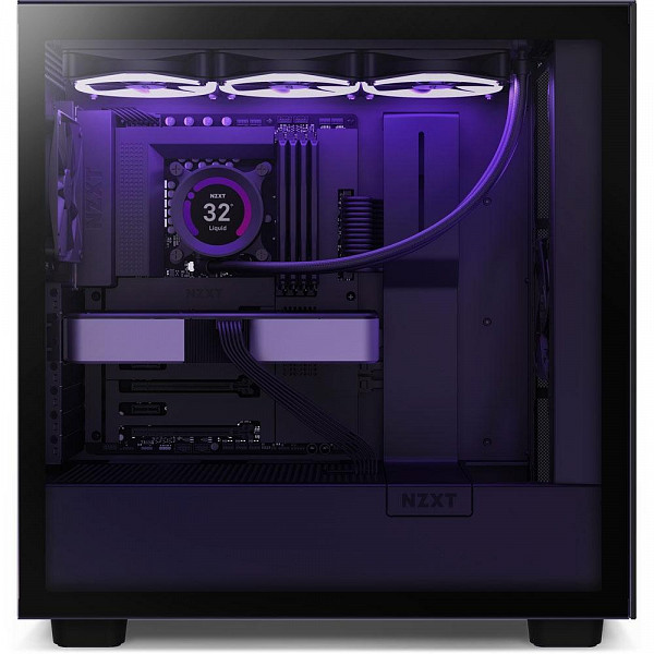 Gabinete NZXT H7, Mid Tower, ATX, Lateral em Vidro Temperado, 2x Fans, Preto - CM-H71BB-01