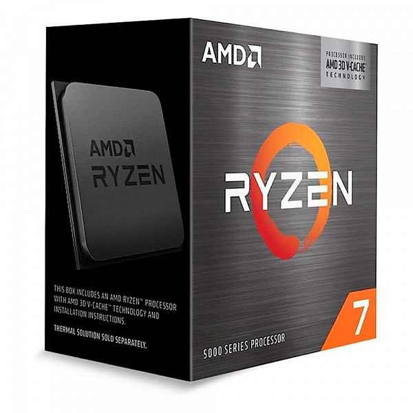 Processador AMD Ryzen 7 5700X3D, 3.6 GHz, (4.1GHz Max Turbo), Cachê 4MB, 8 Núcleos, 16 Threads, AM4 - 100-100001503WOF