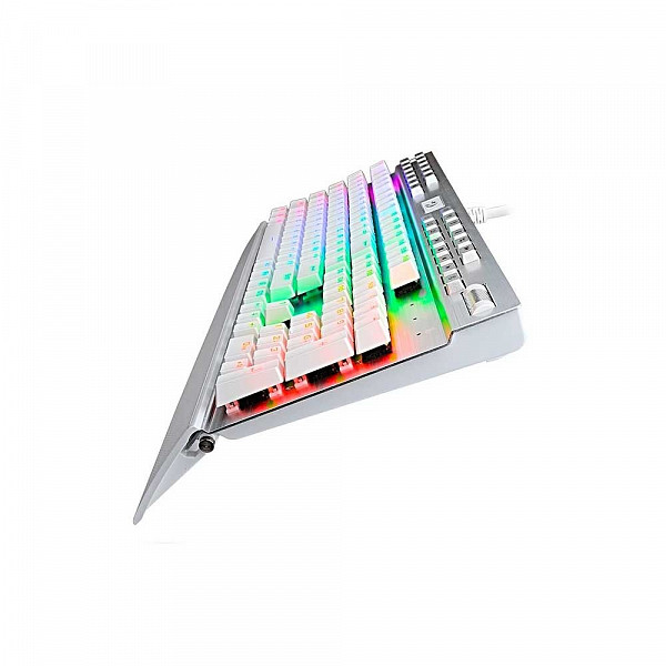 Teclado Mecânico ReDragon Yama RGB Switches Otemu Purple Branco, K550W