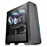 Gabinete Gamer Thermaltake H350 TG RGB, Mid Tower, Vidro Temperado, Black, ATX, Sem Fonte, Com 1 Fan, CA-1R9-00M1WN-00