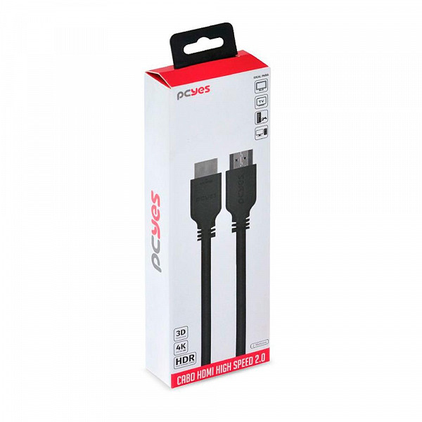 Cabo HDMI 2.0 4K, PCYes, 2 metros - 29307
