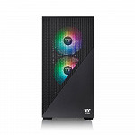 Gabinete Gamer Thermaltake Divider 170 TG ARGB, Mid Tower, Vidro Temperado, Black, M-ATX, Sem fonte, Com 2 Fans, CA-1S4-00S1WN-00
