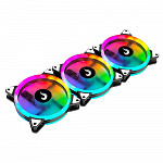 Cooler Fan Rise Mode Energy, 3 Unidades, 120mm, ARGB, Preto - FN-02-RGB-5V