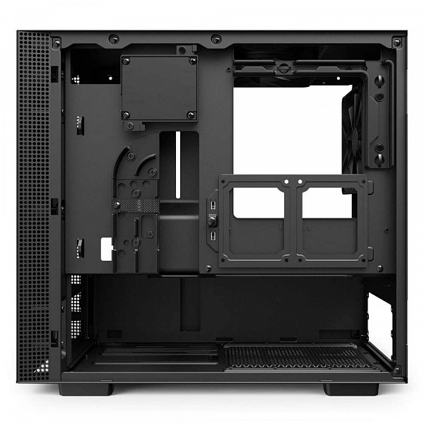 Gabinete Gamer NZXT H210i, Mini Tower, Com 2 Fans, Vidro Temperado, Black, S-Fonte, CA-H210I-B1