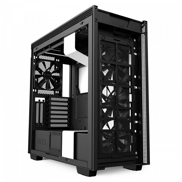 Gabinete Gamer NZXT H710i, Mid Tower, Com 4 Fans, Vidro Temperado, White, S-Fonte, CA-H710I-W1