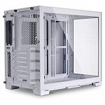 Gabinete Gamer Lian Li Dynamic Mini-S 011, PC Tower, ATX, Lateral em Vidro Temperado, Branco Neve - O11DMINI-S
