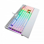 Teclado Mecânico ReDragon Yama RGB Switches Otemu Purple Branco, K550W