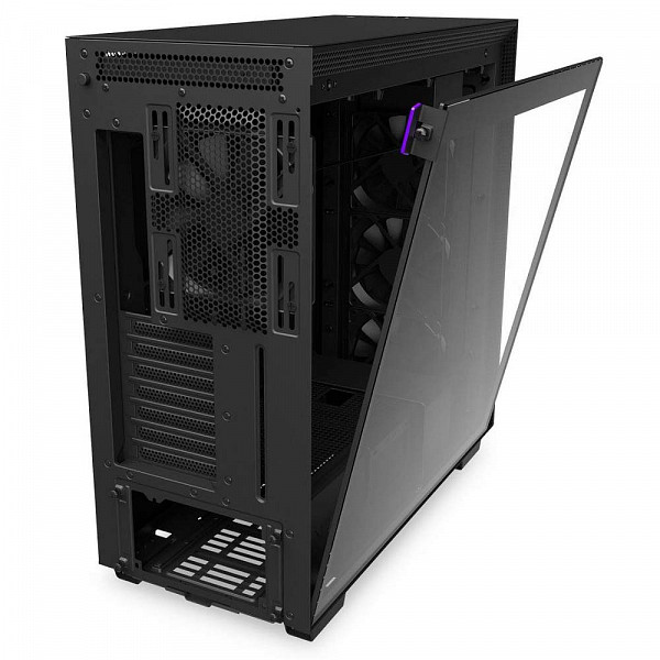 Gabinete Gamer NZXT H710, Mid Tower, Com 4 Fans, Vidro Temperado, Black, S-Fonte, CA-H710B-B1
