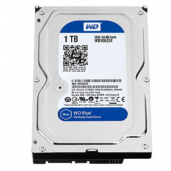 HD WD SATA 3,5´ Blue PC 1TB 7200RPM 64MB Cache SATA 6.0Gb-s - WD10EZEX