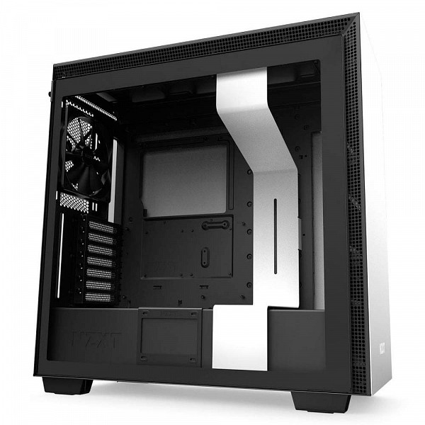 Gabinete Gamer NZXT H710, Mid Tower, Com 4 Fans, Vidro Temperado, White, S-Fonte, CA-H710B-W1