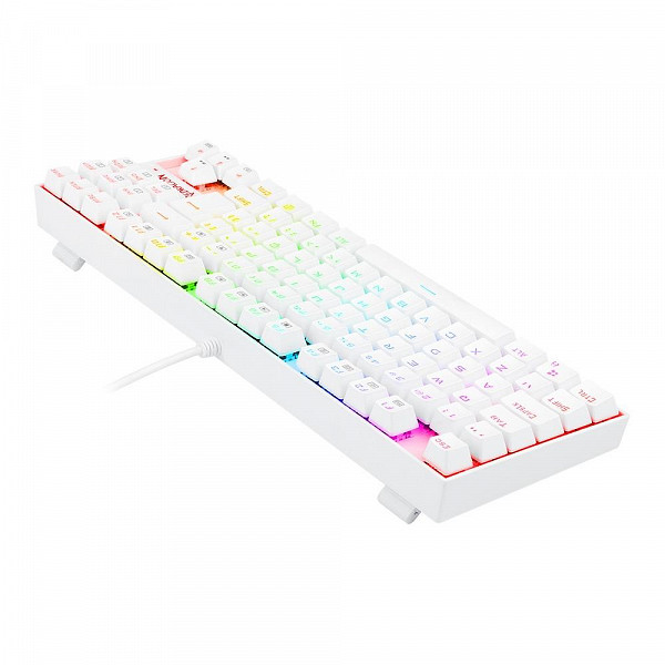 Teclado Magnético Gamer Redragon Kumara Pro, RGB, Switch Red, ABNT2, Branco - K552W-RGB-PRO (PT-RED)
