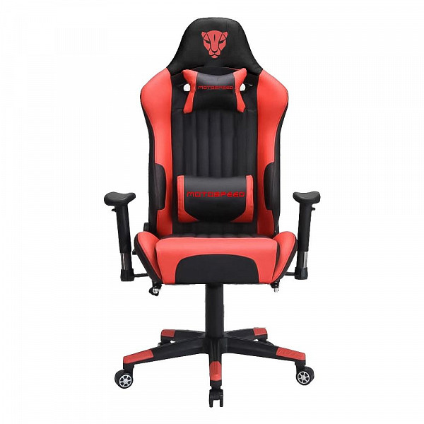 Cadeira Gamer Motospeed G2, Até 180Kg, Almofadas Ajustáveis, Preta/Vermelha - FMSCA0089VEM
