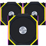 Kit Fan Com 3 Unidades Lian Li Uni Fan SL Wireless, Reverse Blade, ARGB, 120mm, Black, 12RSL1W3B