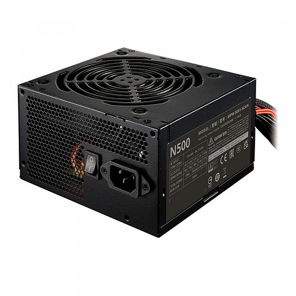 Fonte Cooler Master Elite Nex N500, Full Range, 500W, Preto, MPW-5001-ACAN-BBR