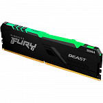 Memória Kingston Fury Beast RGB, 16GB, DDR4, 3200MHz, CL16 - KF432C16BBA/16