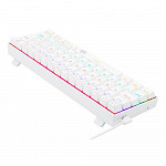 Teclado Mecânico Gamer Redragon Lakshmi Lunar White, Rainbow, Switch Blue, Layout 60%, ABNT2, Branco - K606W-R (PT-BLUE)
