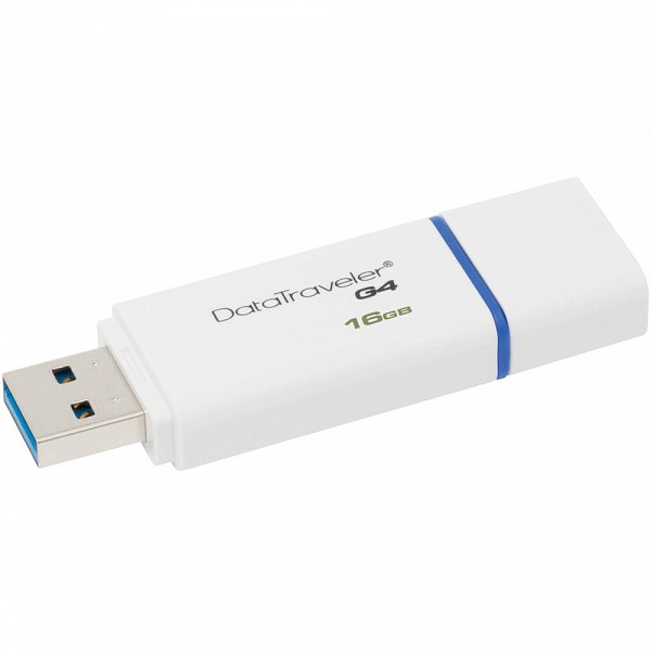 Pen Drive Kingston DataTraveler USB 3.0 16GB - DTIG4/16GB - Branco/Azul