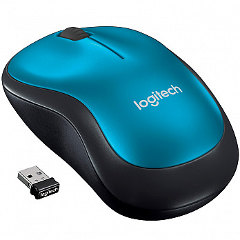 Mouse Logitech M185 Sem Fio Azul 1000 DPI