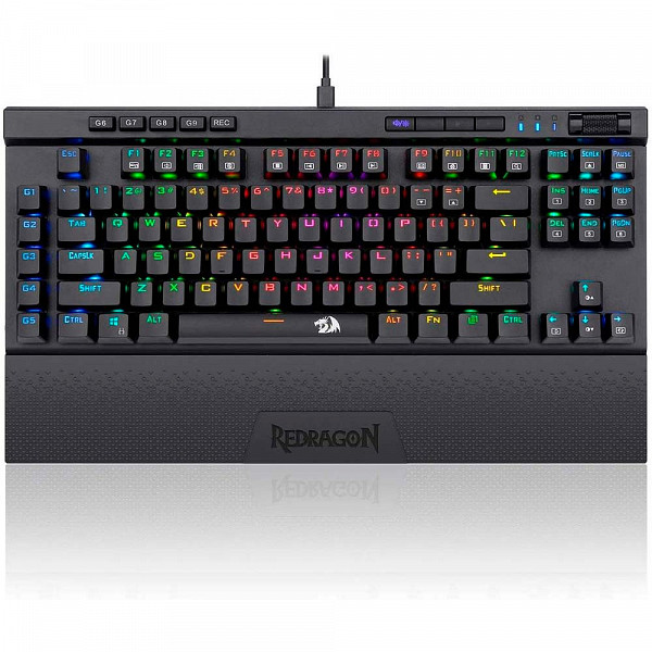 Teclado Mecânico Gamer Óptico Redragon Magic-Wand Switch Outemu Blue DIY RGB Abnt-2 - K587RGB-PRO (Blue)