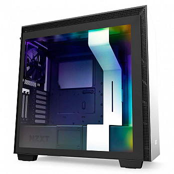 Gabinete Gamer NZXT H710i, Mid Tower, Com 4 Fans, Vidro Temperado, White, S-Fonte, CA-H710I-W1