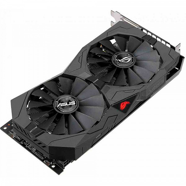 Placa de Ví­deo Asus, Rog Strix Radeon, RX 570 OC, Dual, 8GB, GDDR5, 256Bit, ROG-STRIX-RX570-O8G-GAMING
