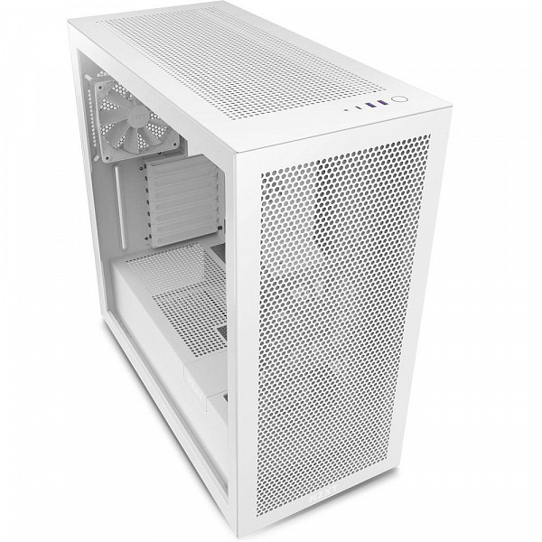 Gabinete NZXT H7 Flow, Mid Tower, ATX, Lateral em Vidro Temperado, 2x Fans, Branco - CM-H71FW-01