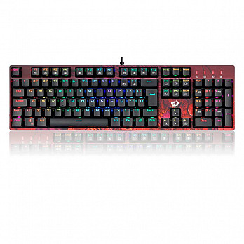 Teclado Gamer Óptico Redragon Infernal Dragon Viserion, RGB, Switch Blue, ID582