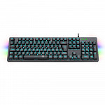 Teclado Mecânico Gamer T-Dagger Bermuda, LED Azul com Underglow Rainbow, Switch Outemu Blue, ABNT2, Preto - T-TGK312-BL (PT-BLUE LED)