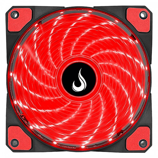 Cooler FAN Rise Mode Wind W1, 120mm, LED Vermelho - RM-WN-01-BR