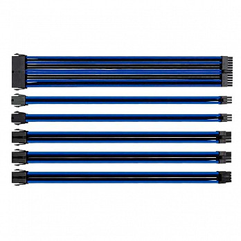 Cabo Mod Sleeved Preto E Azul 30cm Thermaltake AC035CN1NANA1