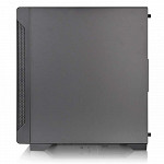 Gabinete Gamer ThermalTake S100, Mini Tower, Vidro Temperado, Black, ATX, Sem Fonte, Com 1 Fan, CA-1Q9-00S1WN-00