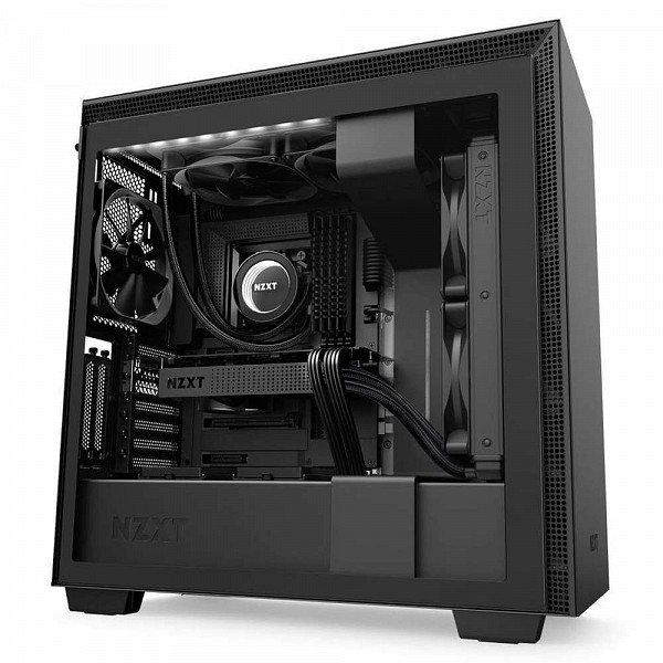 Gabinete Gamer NZXT H710i, Mid Tower, Com 4 Fans, Vidro Temperado, Black, S-Fonte, CA-H710I-B1