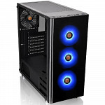 Gabinete Gamer Thermaltake V200 TG, Mid Tower, RGB, com FANS ARGB,  com Fonte 600w 80plus, Lateral em Vidro - CA-3K8-60M1WZ-00