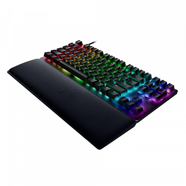 Teclado Óptico Mecânico Gamer Razer Huntsman V2 Tenkeyless, Chroma RGB, Switch Razer Purple, US - RZ03-03940400-R3U1