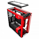 Gabinete Gamer NZXT H710i, Mid Tower, Com 4 Fans, Vidro Temperado, Vermelho, S-Fonte, CA-H710I-BR