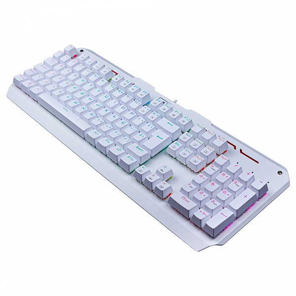 Teclado Mecânico Gamer Redragon Varuna Lunar K559W RGB, Switch Azul, ABNT2, White