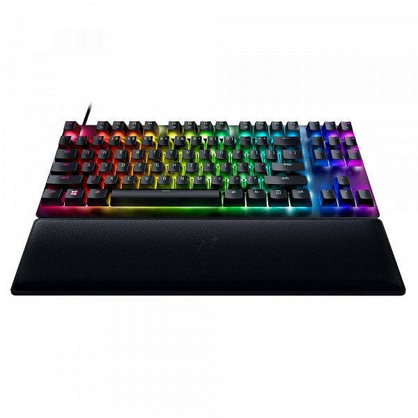 Teclado Óptico Mecânico Gamer Razer Huntsman V2 Tenkeyless, Chroma RGB, Switch Razer Purple, US - RZ03-03940400-R3U1