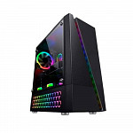 Gabinete Gamer Bg-018 Preto Bluecase Led Rgb Usb 3.0 Frontal