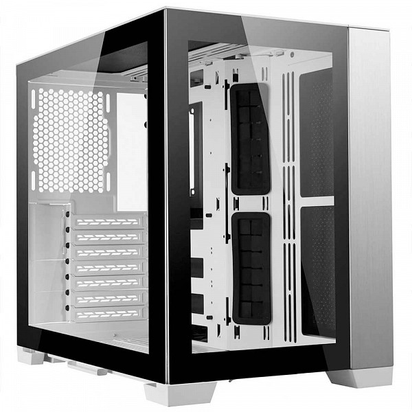 Gabinete Lian Li Dynamic Mini, Mini Tower, Vidro Temperado, White, ATX, Sem Fonte, Sem Fans, O11D MINI-W
