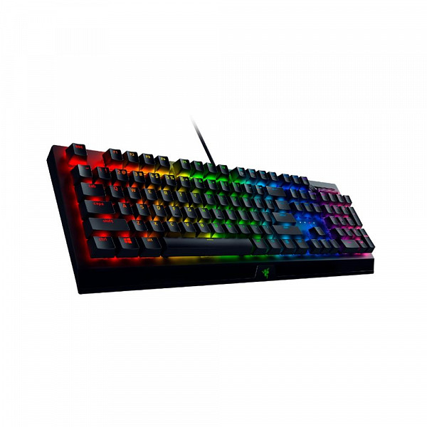 Teclado Mecânico Gamer Razer Blackwidow V3, RGB, Switch Green, Padrão US, Modo Game, Preto - RZ03-03540200-R3U1