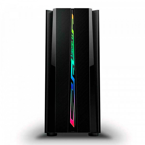 Gabinete BlueCase BG-027 RGB Lateral Acrilico Preto BG027GCASE