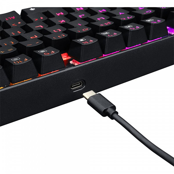 Teclado Mecânico Redragon Kumara Pro, RGB, Switch Brown, Wireless, Bluetooth, Preto - K552RGB-BRS-B