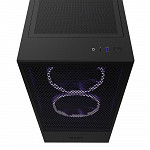 Gabinete NZXT H5 Flow, Mid Tower, RGB, ATX, Lateral e Frontal em Vidro Temperado, 2x Cooler Fan, Preto - CC-H51FB-01