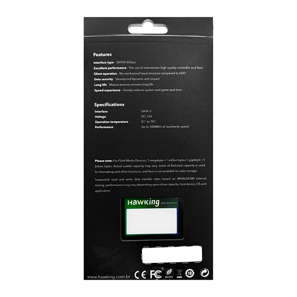 SSD Hawking, 480GB, SATA, 2.5