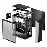 Gabinete Gamer DeepCool, CL500, Mid Tower, Vidro Temperado, Black, R-CL500-BKNMA0N-C-1, Sem Fonte