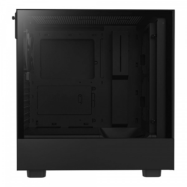 Gabinete NZXT H5 Flow, Mid Tower, RGB, ATX, Lateral e Frontal em Vidro Temperado, 2x Cooler Fan, Preto - CC-H51FB-01
