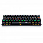 Teclado Gamer Mecânico Redragon Lakshmi, ABNT2, 61 Teclas, Switch Blue, K606R