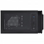 Gabinete Mid-Tower Atmos Preto Com 4 Fans 120Mm Led Azul - Lateral Em Vidro Temperado - Atptaz4fcv