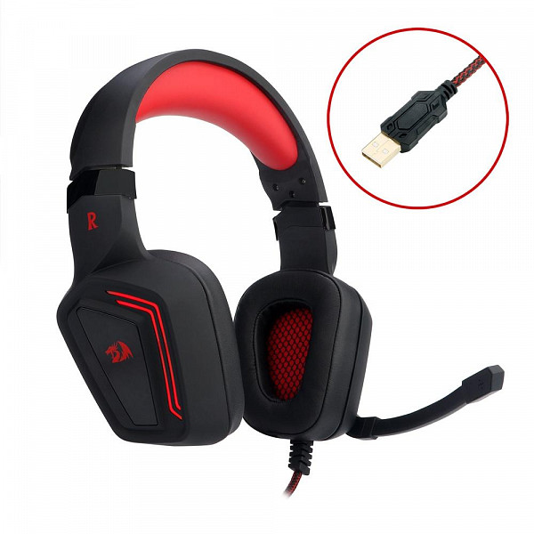 Headset Gamer Redragon Muses USB 7.1 - H310